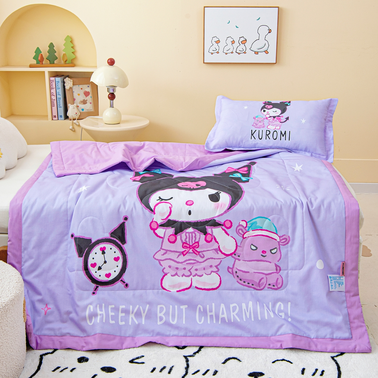 91家纺网 家纺一手货源 找家纺 （总）乐秀家纺 2026新款三丽鸥大版全棉幼儿园空调被纯棉儿童夏凉被