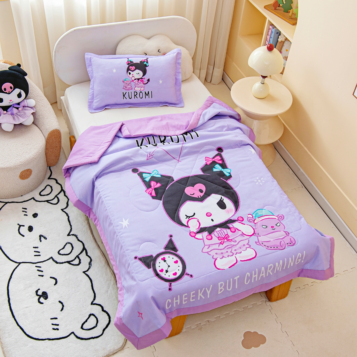 91家纺网 家纺一手货源 找家纺 （总）乐秀家纺 2026新款三丽鸥大版全棉幼儿园空调被纯棉儿童夏凉被