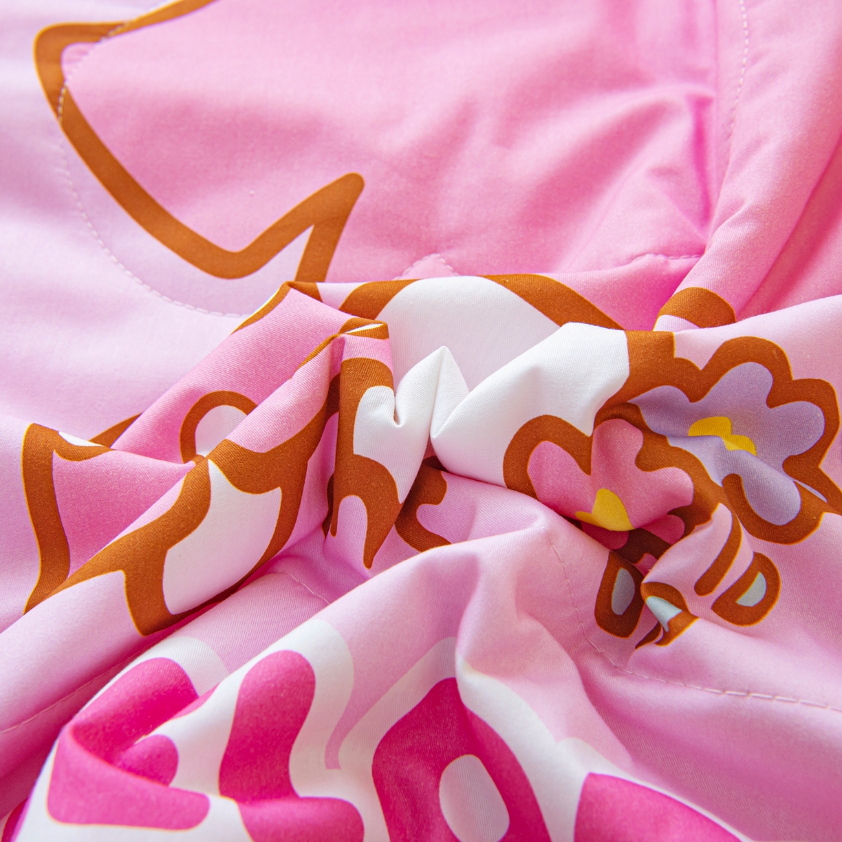 91家纺网 家纺一手货源 找家纺 乐秀家纺 2026新款三丽鸥大版全棉幼儿园空调被纯棉儿童夏凉被 蘑菇美乐蒂