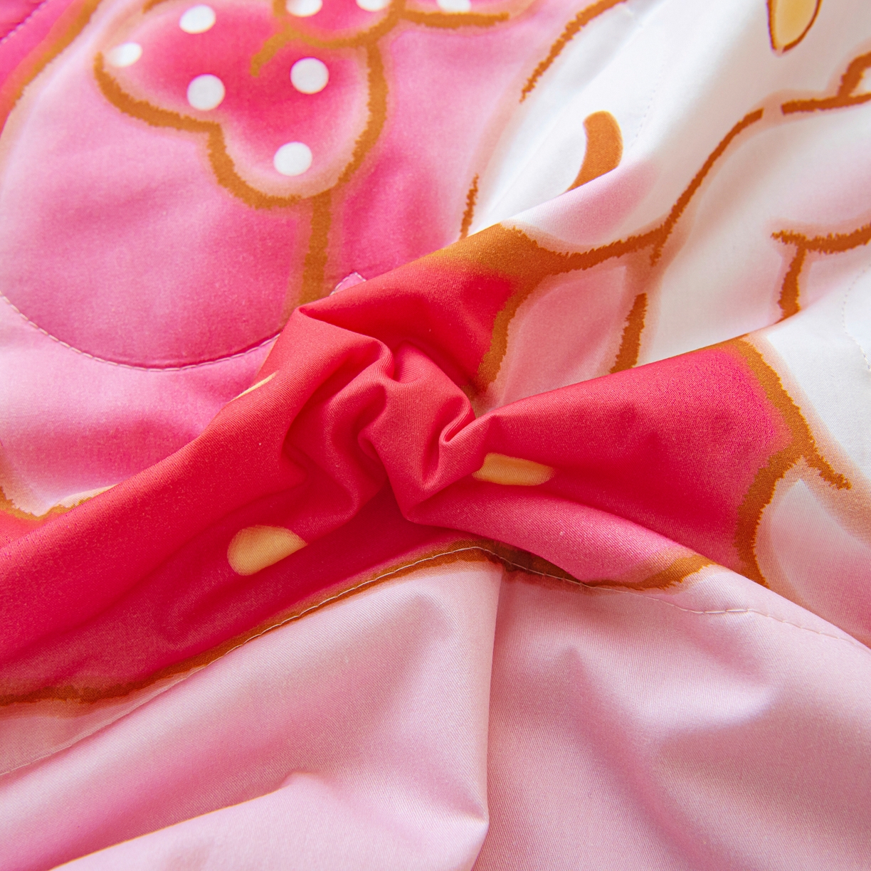 91家纺网 家纺一手货源 找家纺 乐秀家纺 2026新款三丽鸥大版全棉幼儿园空调被纯棉儿童夏凉被 睡梦美乐蒂