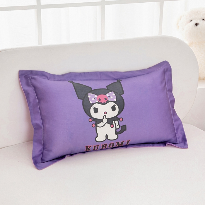 91家纺网 家纺一手货源 找家纺 乐秀家纺 2026新款三丽鸥大版全棉幼儿园空调被纯棉儿童夏凉被 可爱库洛米