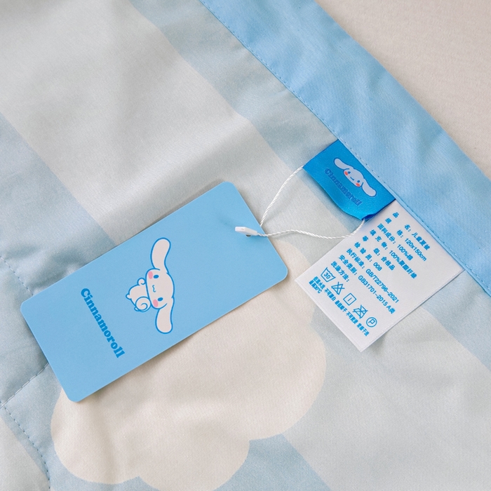 91家纺网 家纺一手货源 找家纺 乐秀家纺 2026新款三丽鸥大版全棉幼儿园空调被纯棉儿童夏凉被 快乐玉桂狗