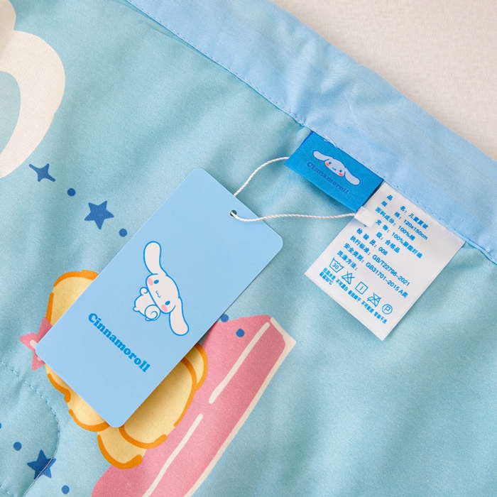 91家纺网 家纺一手货源 找家纺 乐秀家纺 2026新款三丽鸥大版全棉幼儿园空调被纯棉儿童夏凉被 云朵玉桂狗