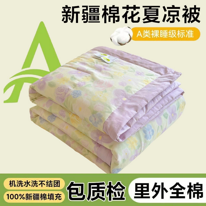 宜梦家居 （全网最低价）2026新款亲肤新疆棉印花夏被系列 王淑花香
