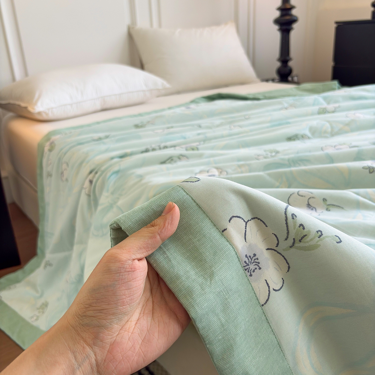 91家纺网 家纺一手货源 找家纺 宜梦家居 （全网最低价）2026新款亲肤新疆棉印花夏被系列 至雅清晰