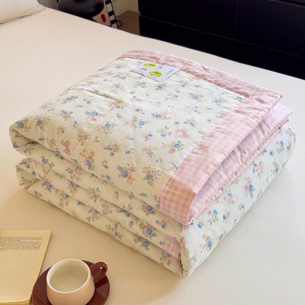 91家纺网 家纺一手货源 找家纺 宜梦家居 （全网最低价）2026新款亲肤新疆棉印花夏被系列 窗边花事