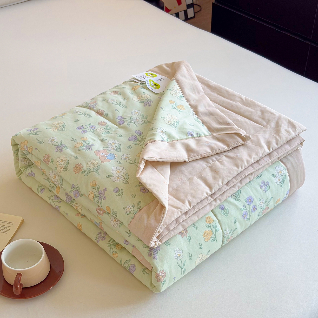 91家纺网 家纺一手货源 找家纺 宜梦家居 （全网最低价）2026新款亲肤新疆棉印花夏被系列 云尚花谷