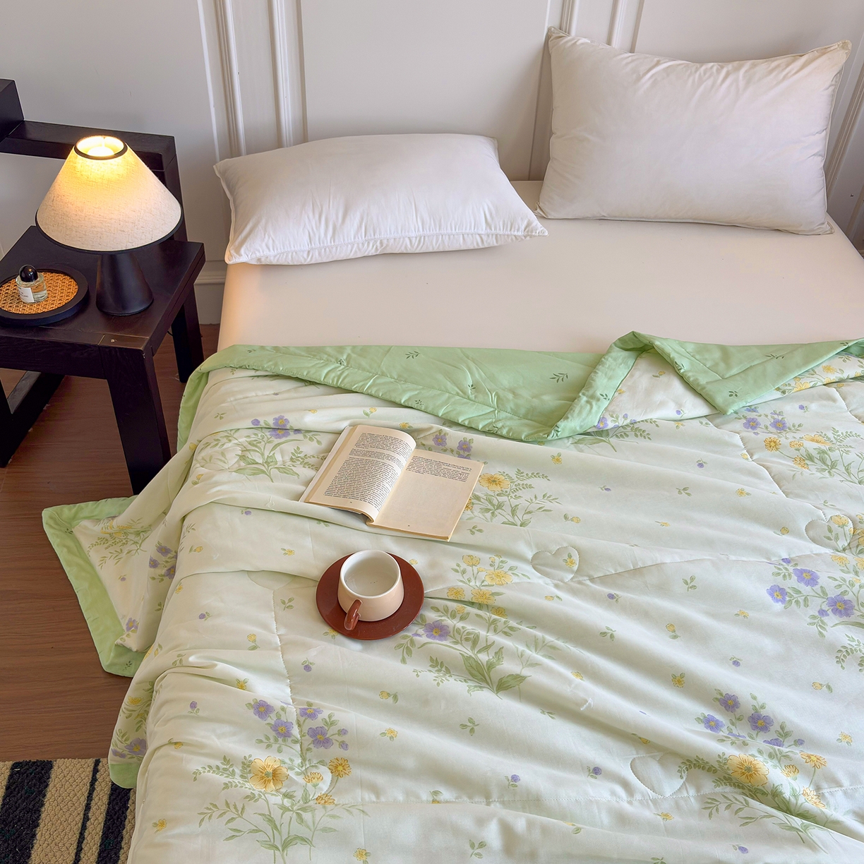 91家纺网 家纺一手货源 找家纺 宜梦家居 （全网最低价）2026新款亲肤新疆棉印花夏被系列 旷野花集