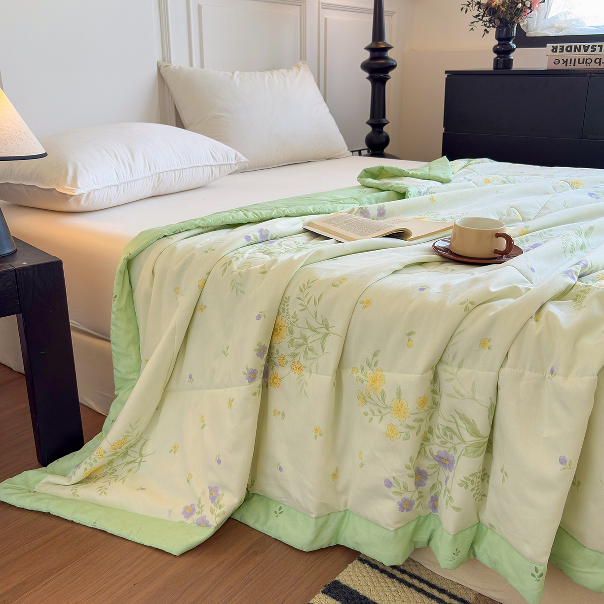 91家纺网 家纺一手货源 找家纺 宜梦家居 （全网最低价）2026新款亲肤新疆棉印花夏被系列 旷野花集