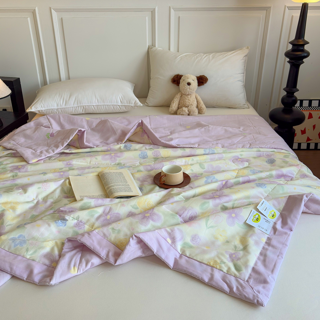 91家纺网 家纺一手货源 找家纺 宜梦家居 （全网最低价）2026新款亲肤新疆棉印花夏被系列 王淑花香