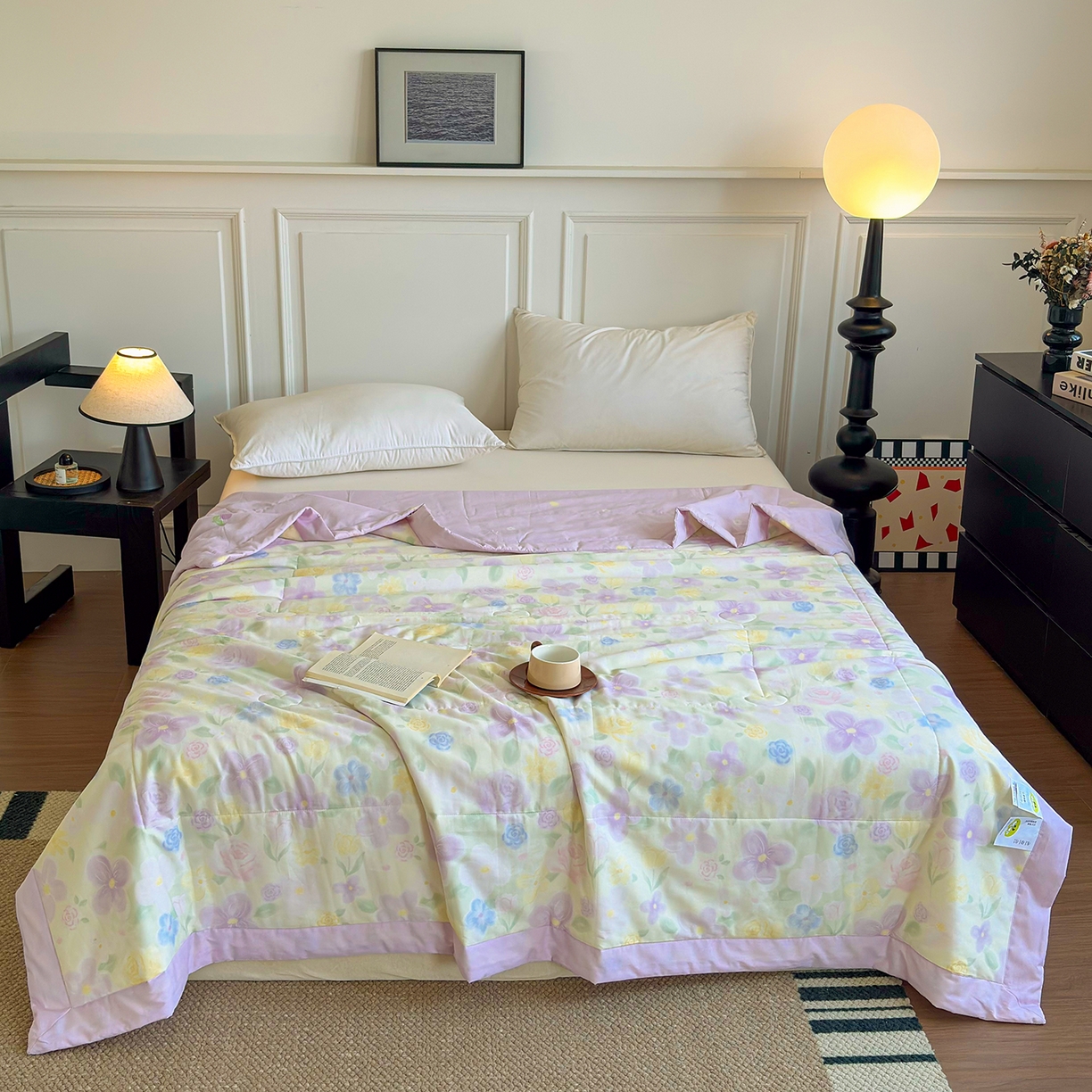 91家纺网 家纺一手货源 找家纺 宜梦家居 （全网最低价）2026新款亲肤新疆棉印花夏被系列 王淑花香