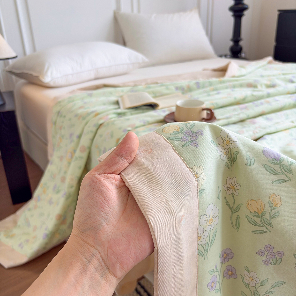 91家纺网 家纺一手货源 找家纺 宜梦家居 （全网最低价）2026新款亲肤新疆棉印花夏被系列 云尚花谷