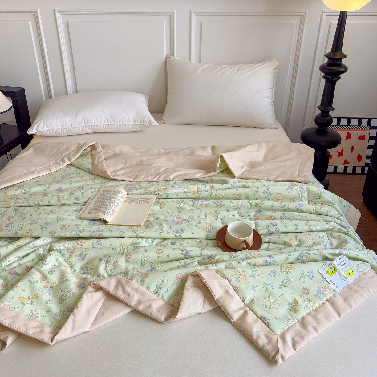 91家纺网 家纺一手货源 找家纺 宜梦家居 （全网最低价）2026新款亲肤新疆棉印花夏被系列 云尚花谷