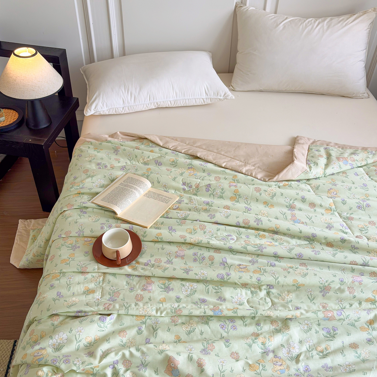 91家纺网 家纺一手货源 找家纺 宜梦家居 （全网最低价）2026新款亲肤新疆棉印花夏被系列 云尚花谷