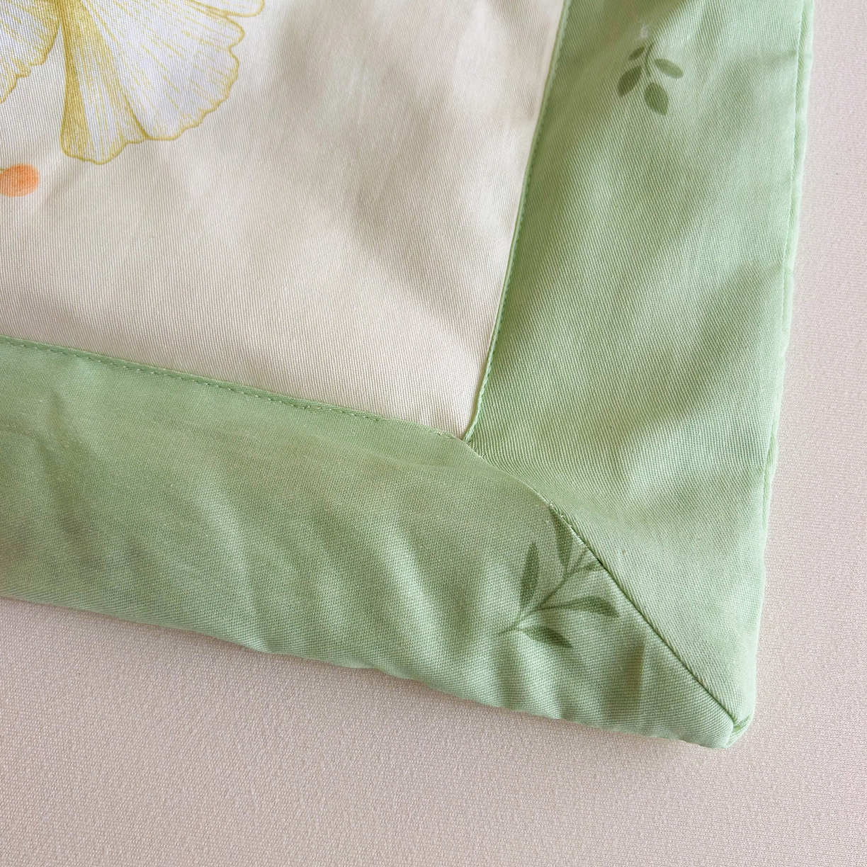 91家纺网 家纺一手货源 找家纺 宜梦家居 （全网最低价）2026新款亲肤新疆棉印花夏被系列 青绿银叶