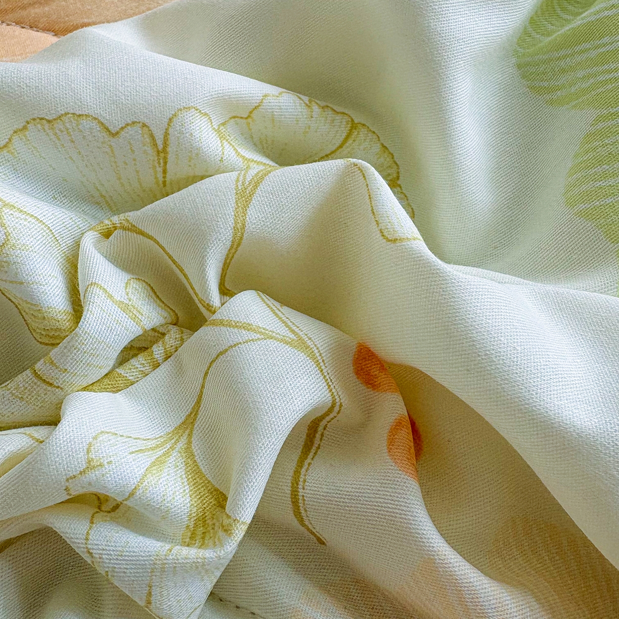 91家纺网 家纺一手货源 找家纺 宜梦家居 （全网最低价）2026新款亲肤新疆棉印花夏被系列 青绿银叶