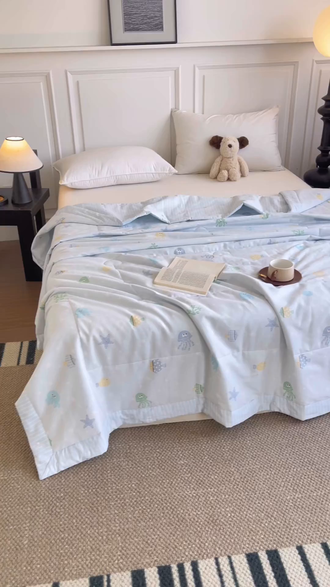 91家纺网 家纺一手货源 找家纺 宜梦家居 （全网最低价）2026新款亲肤新疆棉印花夏被系列 海底公园