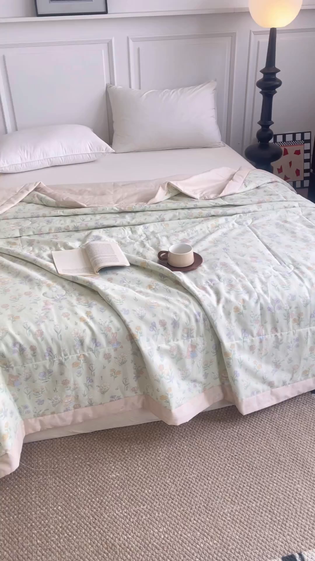 91家纺网 家纺一手货源 找家纺 宜梦家居 （全网最低价）2026新款亲肤新疆棉印花夏被系列 云尚花谷