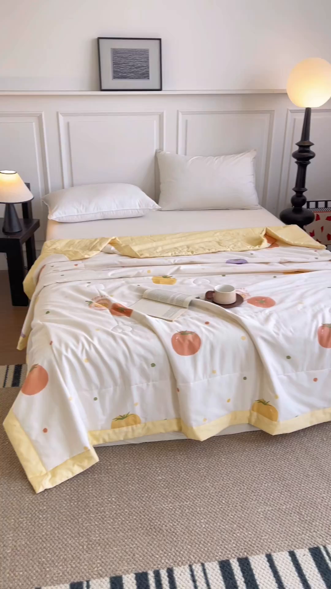 91家纺网 家纺一手货源 找家纺 宜梦家居 （全网最低价）2026新款亲肤新疆棉印花夏被系列 幸运番茄