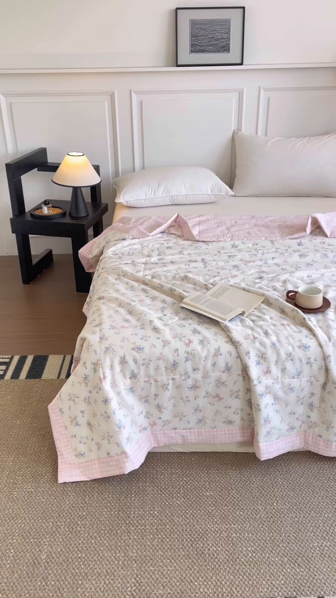 91家纺网 家纺一手货源 找家纺 宜梦家居 （全网最低价）2026新款亲肤新疆棉印花夏被系列 窗边花事