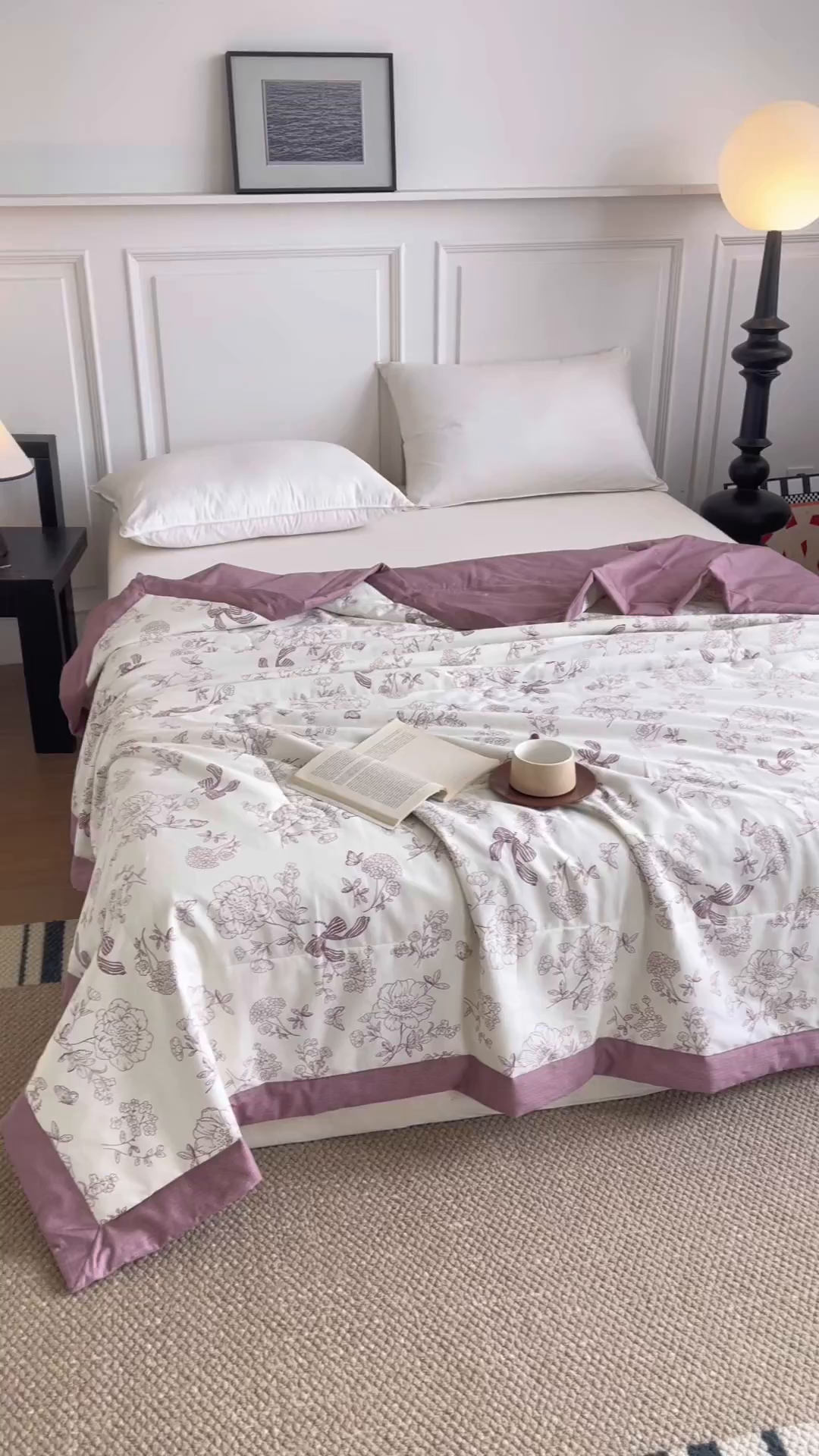 91家纺网 家纺一手货源 找家纺 宜梦家居 （全网最低价）2026新款亲肤新疆棉印花夏被系列 简影花梦