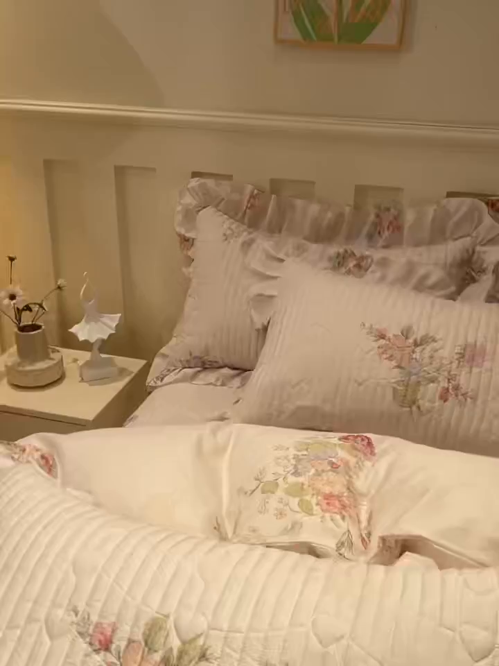 91家纺网 家纺一手货源 找家纺 宜凡家纺 2026新款全棉数码印花床盖②号系列四件套 澜晚