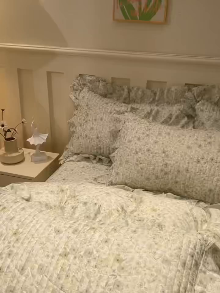 91家纺网 家纺一手货源 找家纺 宜凡家纺 2026新款全棉数码印花床盖②号系列四件套 茜野