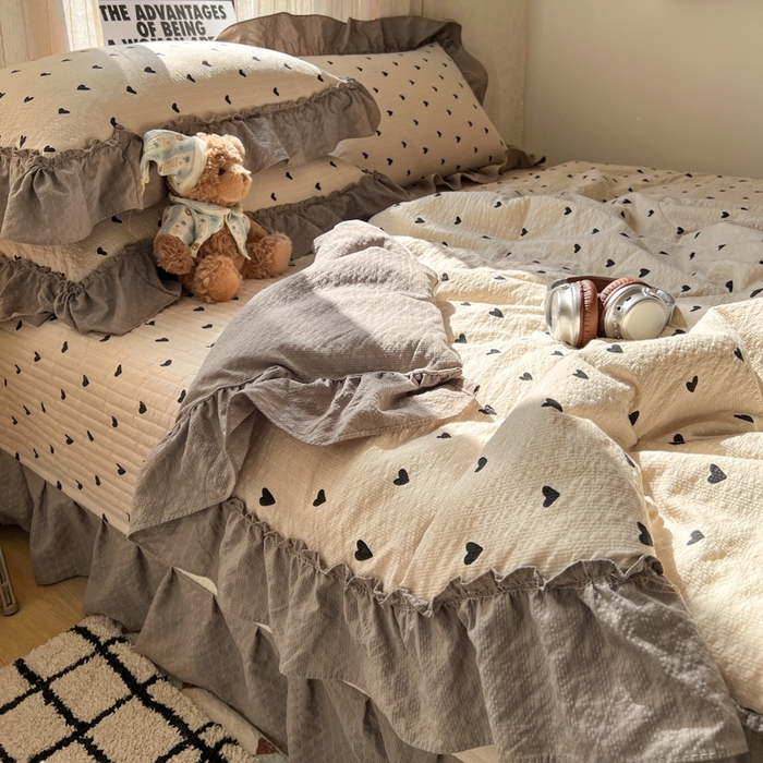 91家纺网 家纺一手货源 找家纺 （总）梵希雅 2026新款床盖款花边夏被四件套