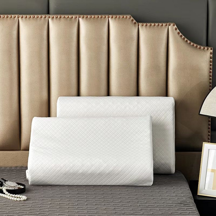 91家纺网 家纺一手货源 找家纺 一粒麦子乳胶馆 2026新款仿乳胶记忆枕枕头枕芯 曲线学生仿乳胶