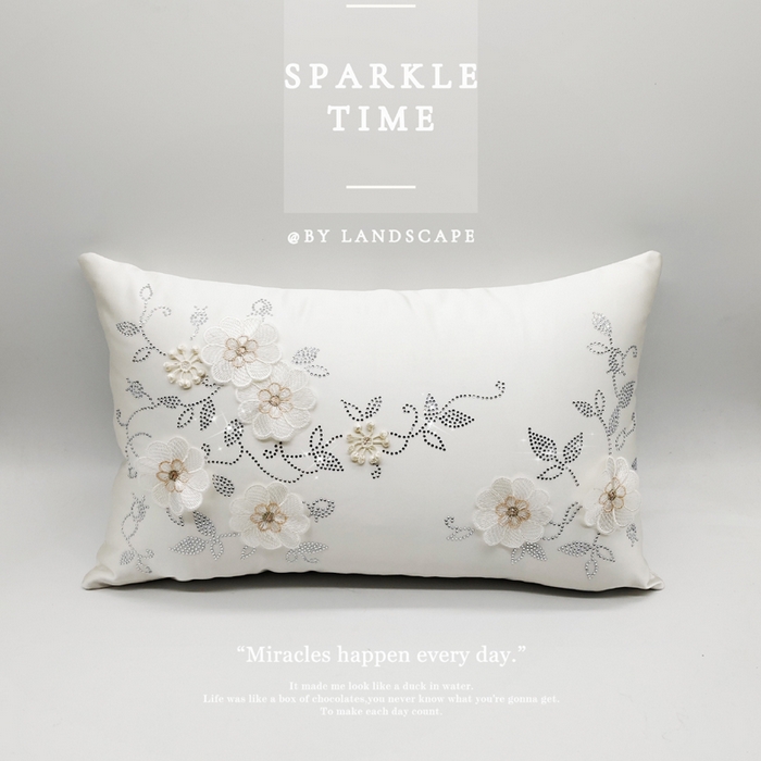 91家纺网 家纺一手货源 找家纺 澜屿 24款高精密蕾丝宽边小抱枕头枕芯腰靠枕 浅绿