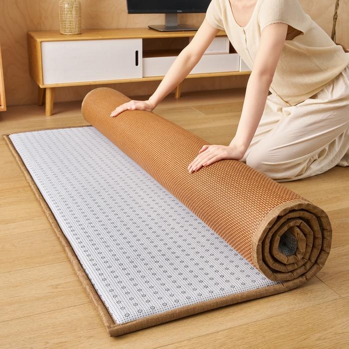 91家纺网 家纺一手货源 找家纺 （总）畅畅家纺 2026新款多功能亲肤舒适凉感冰藤床垫藤席地垫-厚度1.5cm