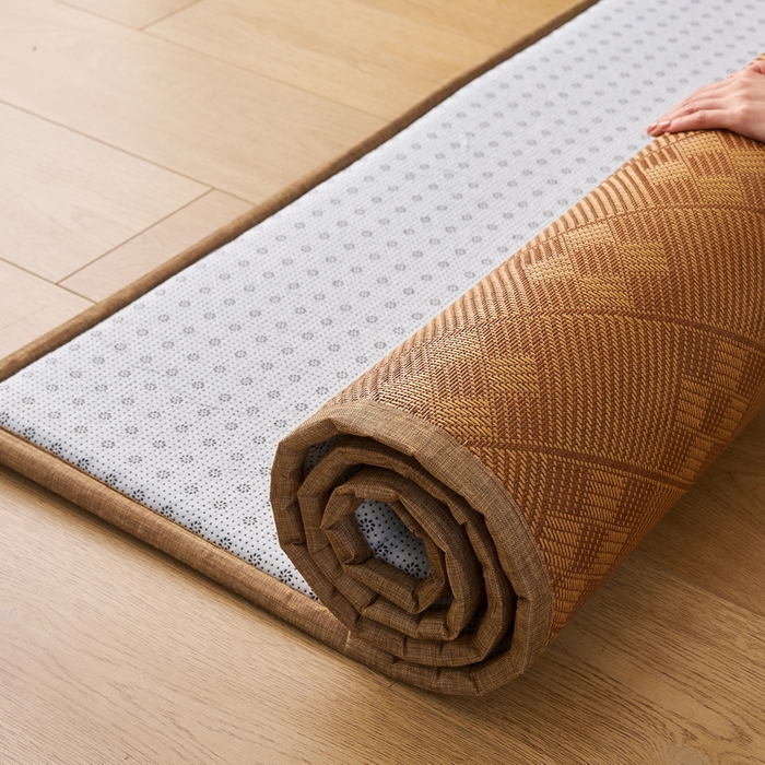 91家纺网 家纺一手货源 找家纺 畅畅家纺 2026新款多功能亲肤舒适凉感冰藤床垫藤席地垫-厚度1.5cm 九方块