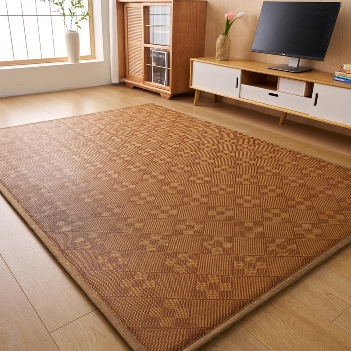 91家纺网 家纺一手货源 找家纺 畅畅家纺 2026新款多功能亲肤舒适凉感冰藤床垫藤席地垫-厚度1.5cm 九方块