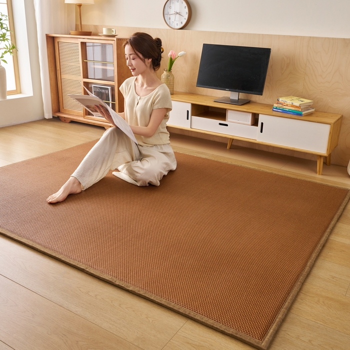 91家纺网 家纺一手货源 找家纺 畅畅家纺 2026新款多功能亲肤舒适凉感冰藤床垫藤席地垫-厚度1.5cm 节节高