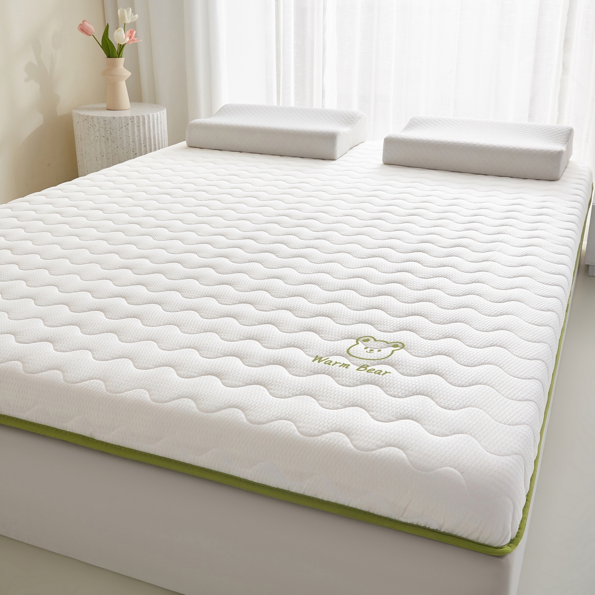 91家纺网 家纺一手货源 找家纺 （总）畅畅家纺 2026新款磨毛泡泡抗压棉床垫