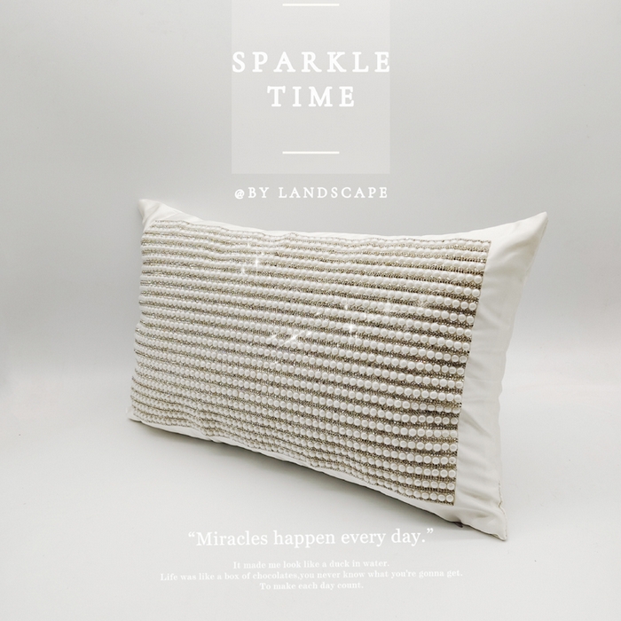 91家纺网 家纺一手货源 找家纺 （总）澜屿 2026新款满版珍珠镶钻抱枕装饰枕腰枕枕芯-琉光