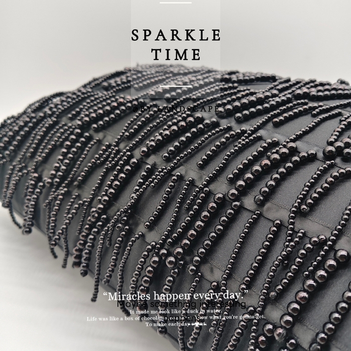 91家纺网 家纺一手货源 找家纺 （总）澜屿 2026新款珍珠满版贵妇抱枕装饰枕腰枕枕芯-微光