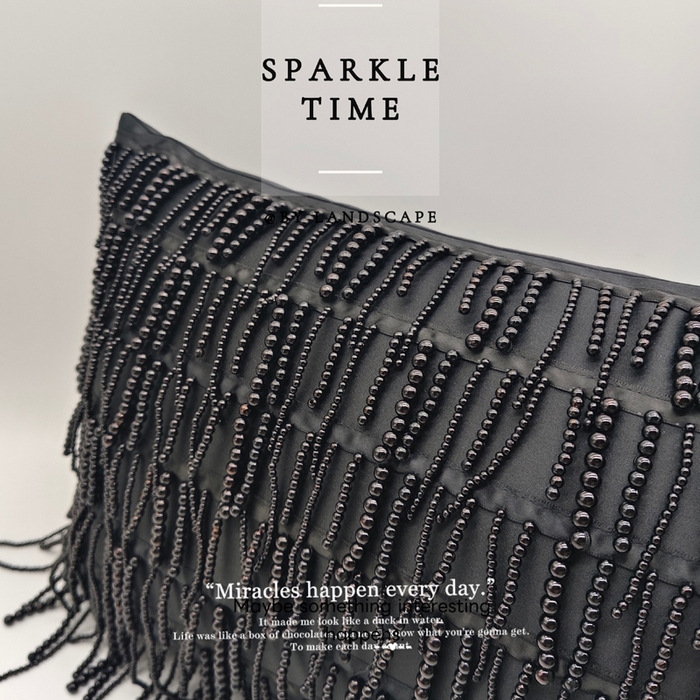 91家纺网 家纺一手货源 找家纺 （总）澜屿 2026新款珍珠满版贵妇抱枕装饰枕腰枕枕芯-微光