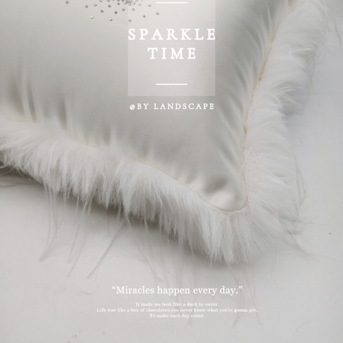 91家纺网 家纺一手货源 找家纺 （总）澜屿 2026新款珍珠钻羽毛边抱枕装饰枕腰枕枕芯-星羽