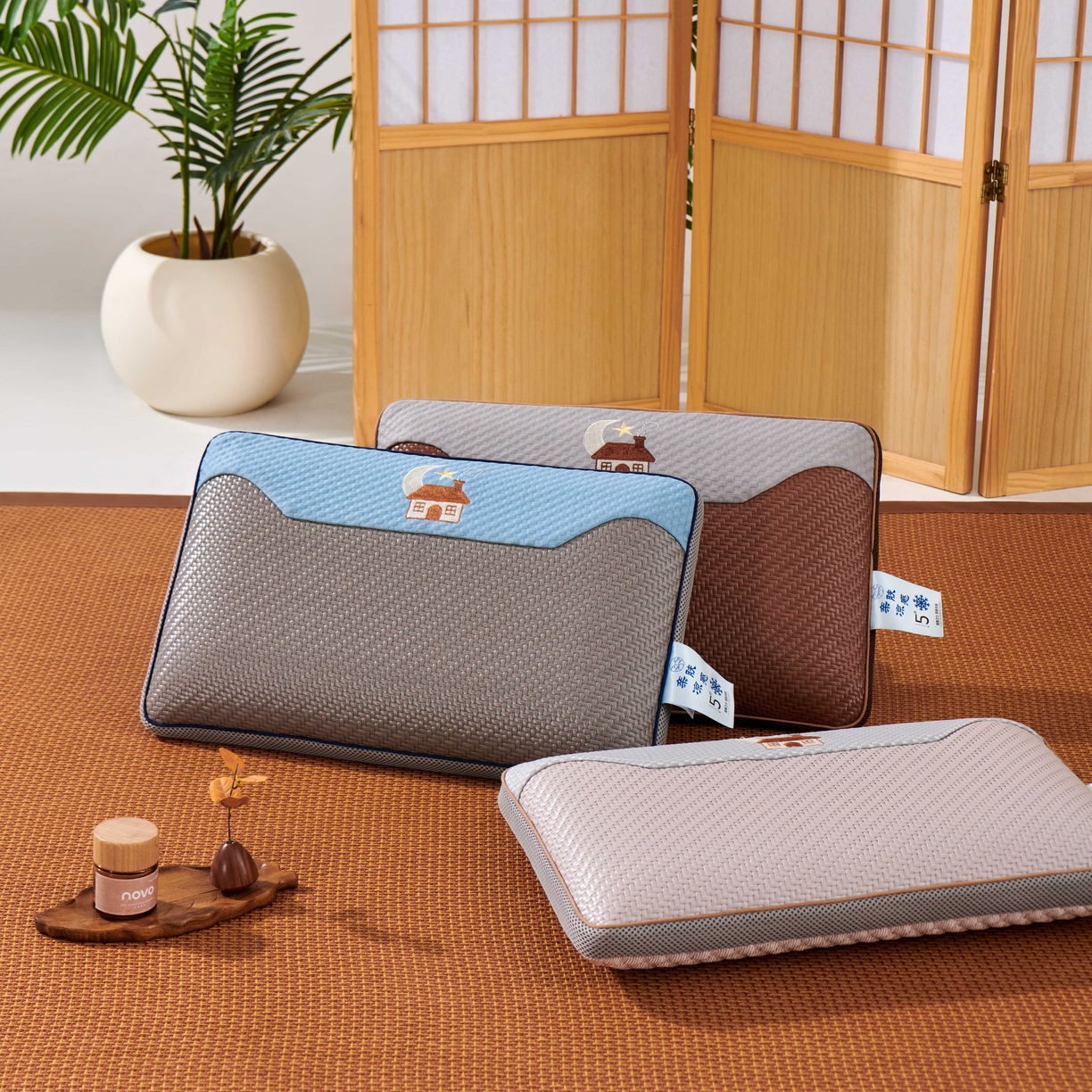 91家纺网 家纺一手货源 找家纺 永旺家纺 2026新款凉感PE藤记忆枕枕头枕芯 组合图仅供参考不可下单