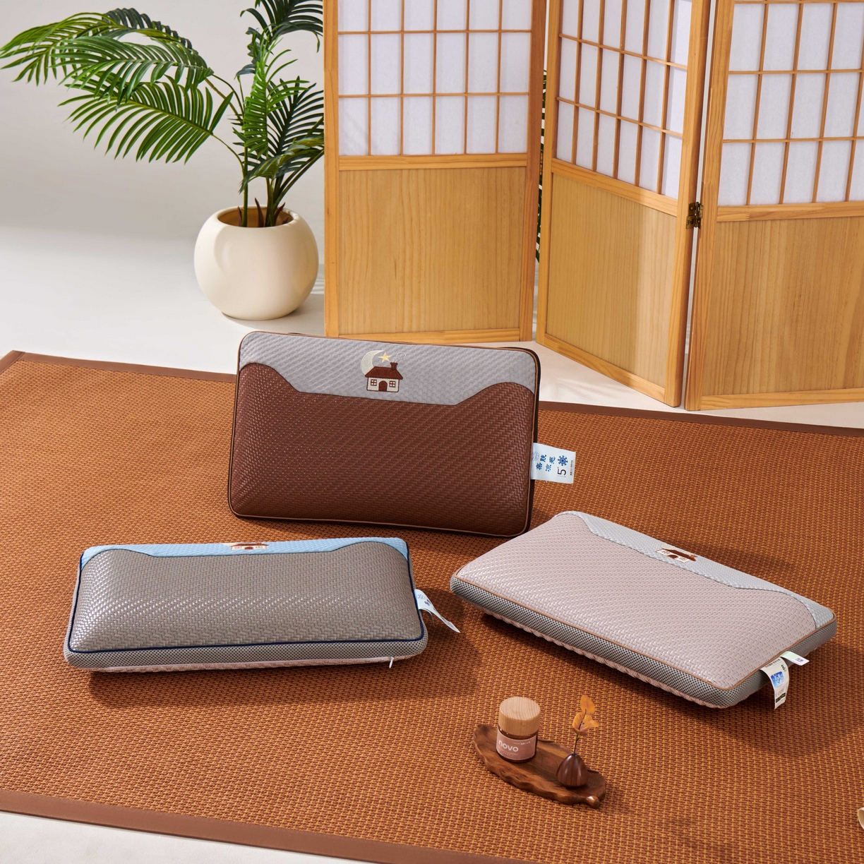 91家纺网 家纺一手货源 找家纺 永旺家纺 2026新款凉感PE藤记忆枕枕头枕芯 组合图仅供参考不可下单