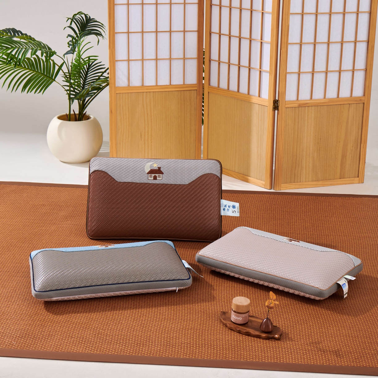 91家纺网 家纺一手货源 找家纺 永旺家纺 2026新款凉感PE藤记忆枕枕头枕芯 组合图仅供参考不可下单