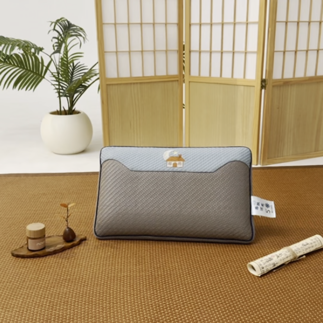 91家纺网 家纺一手货源 找家纺 永旺家纺 2026新款凉感PE藤记忆枕枕头枕芯 PE藤枕-深灰