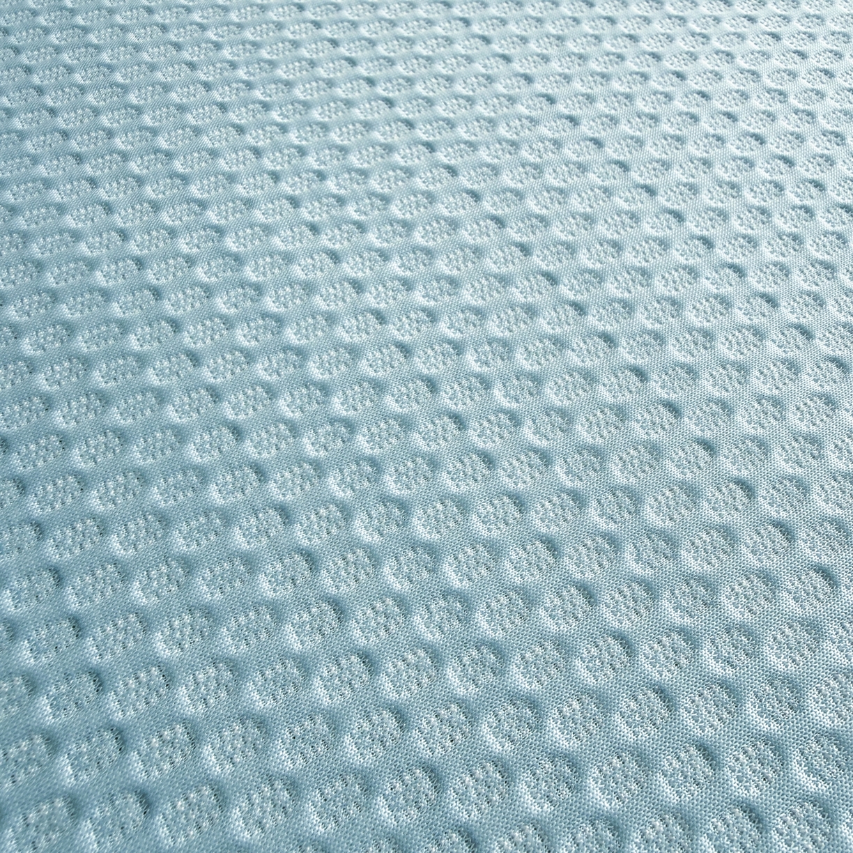 91家纺网 家纺一手货源 找家纺 欧邦 2026新款PE中分子提花冰豆豆凉席床笠夏被套件-蜂巢系列 蜂巢-浅蓝-凉席款