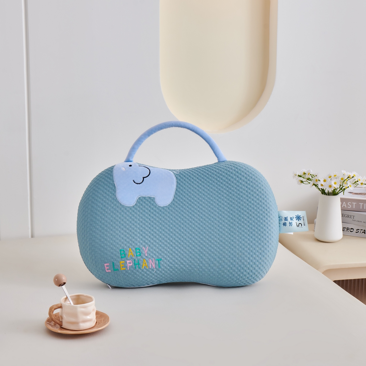 91家纺网 家纺一手货源 找家纺 永旺家纺 2026新款大象记忆枕枕头枕芯 大象记忆枕-蓝