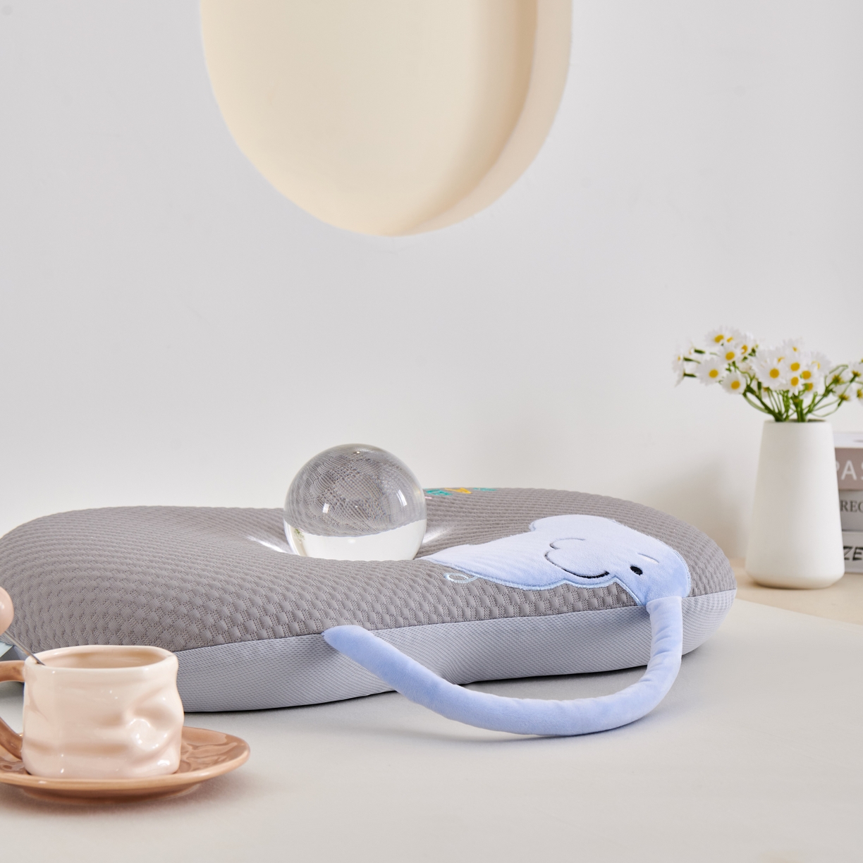 91家纺网 家纺一手货源 找家纺 永旺家纺 2026新款大象记忆枕枕头枕芯 大象记忆枕-灰