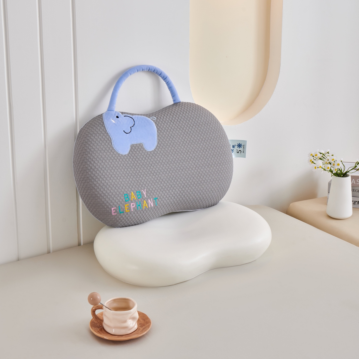 91家纺网 家纺一手货源 找家纺 永旺家纺 2026新款大象记忆枕枕头枕芯 大象记忆枕-灰