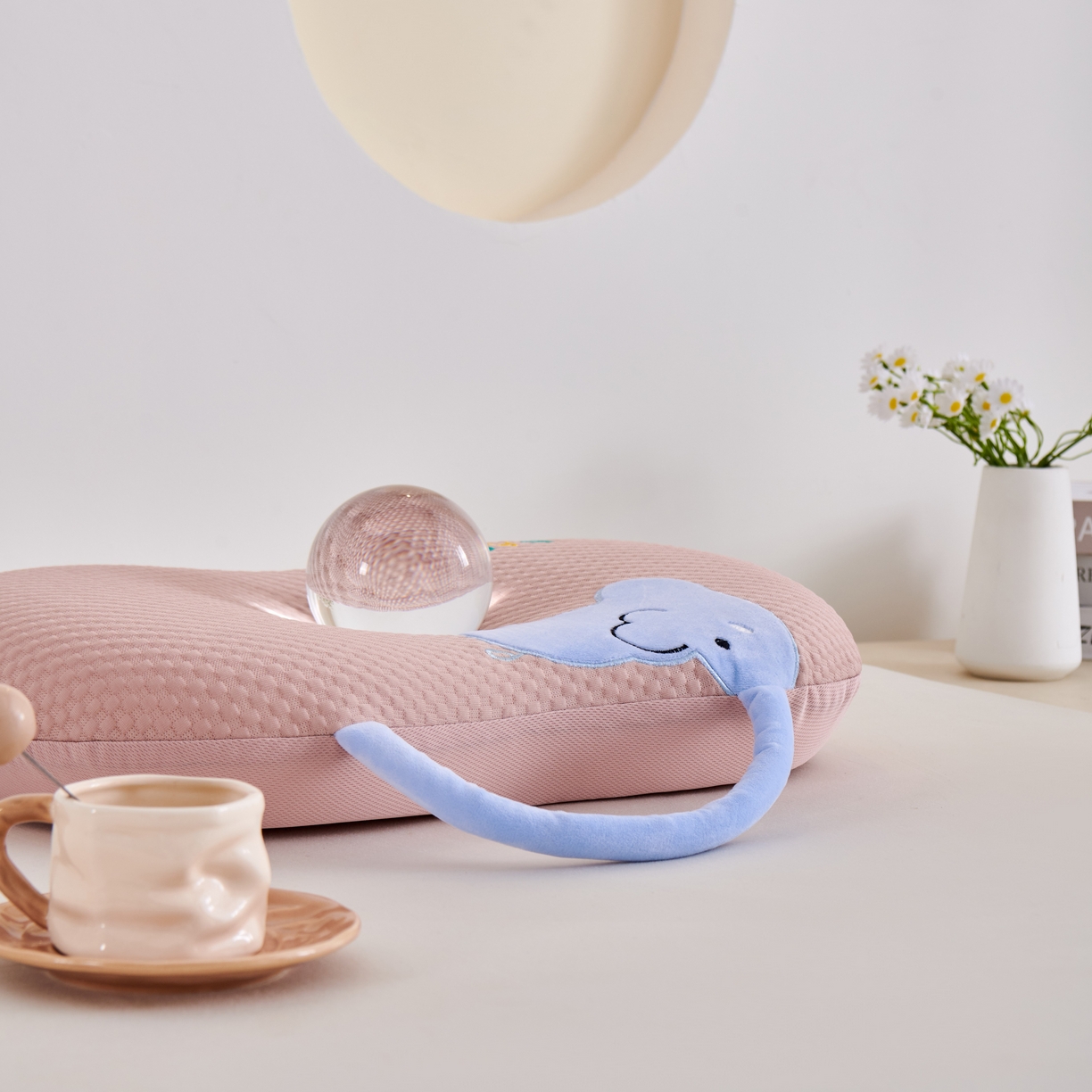 91家纺网 家纺一手货源 找家纺 永旺家纺 2026新款大象记忆枕枕头枕芯 大象记忆枕-粉