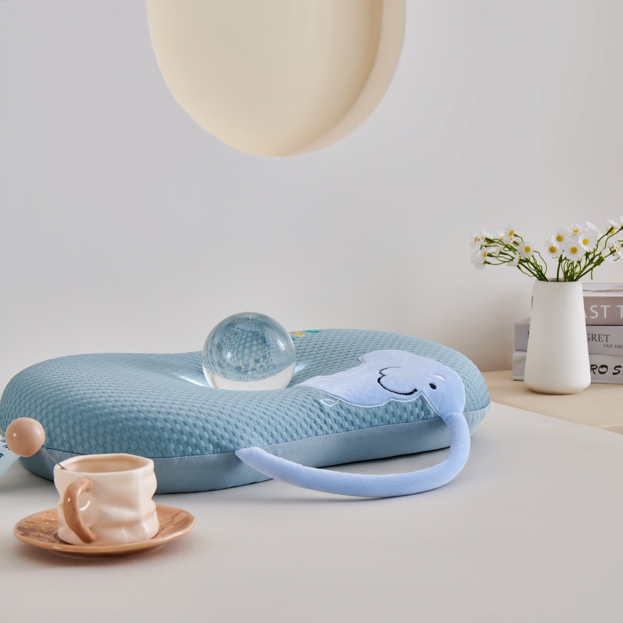 91家纺网 家纺一手货源 找家纺 永旺家纺 2026新款大象记忆枕枕头枕芯 大象记忆枕-蓝