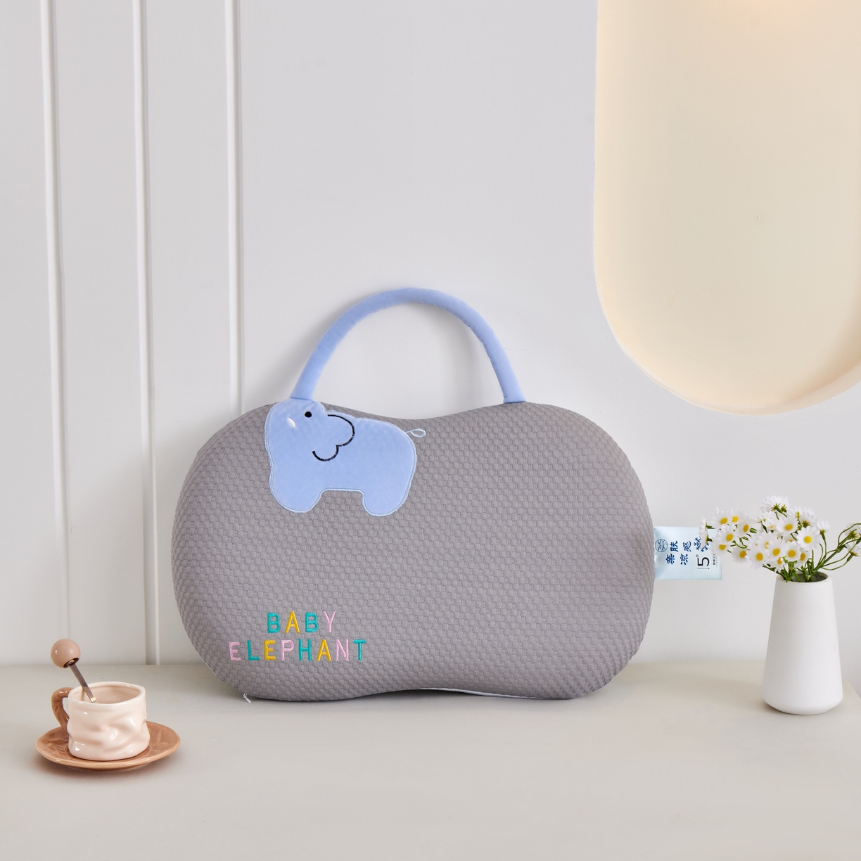 91家纺网 家纺一手货源 找家纺 永旺家纺 2026新款大象记忆枕枕头枕芯 大象记忆枕-灰